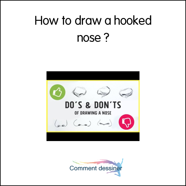 How to draw a hooked nose